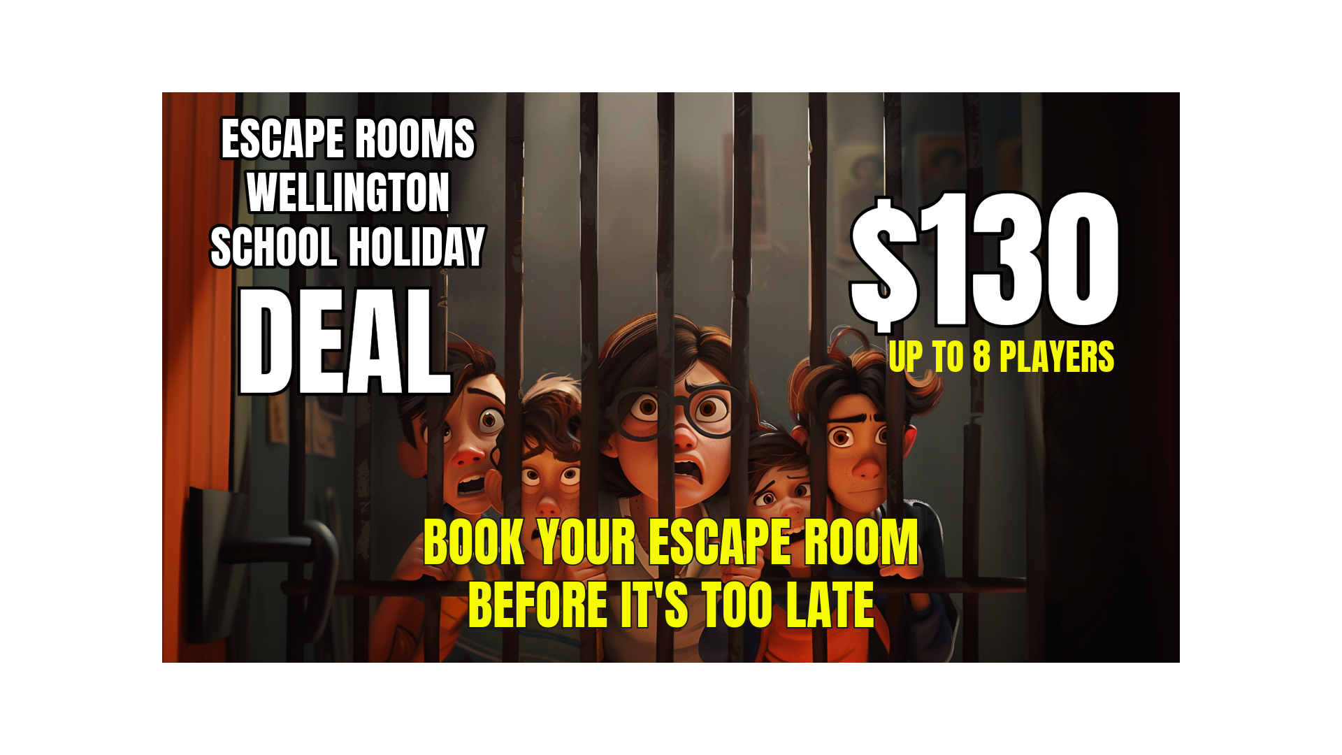 Escape Rooms Wellington - Summer School Holiday 